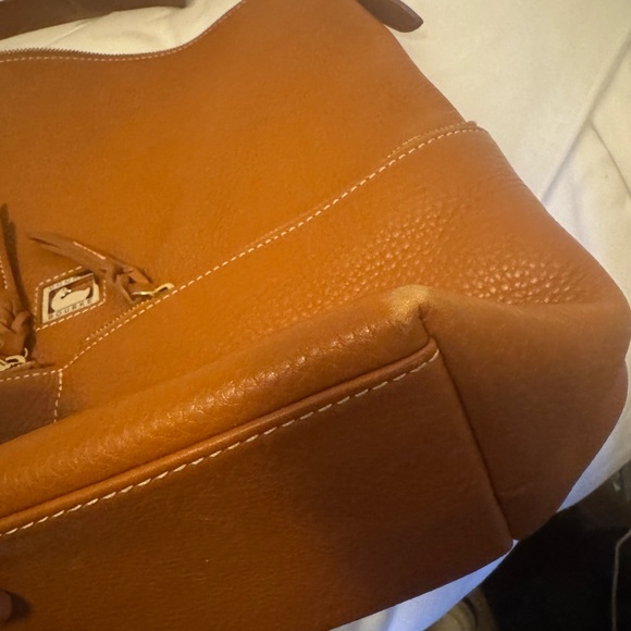 Vintage Dooney & Bourke Women's Large Tan Leather Bag - Picture 9 of 9